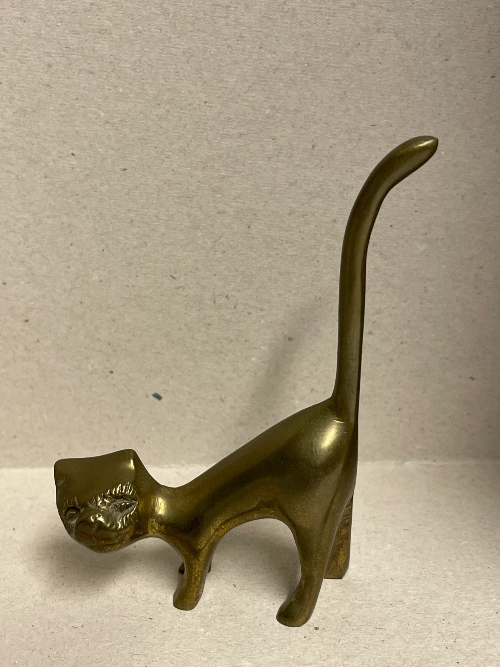 Small brass cat – photo 2